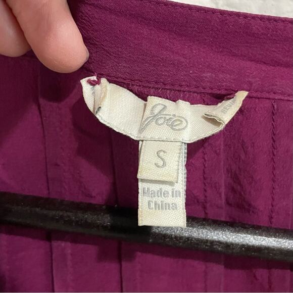 JOIE Silk Blouse Womens Button Down Romantic Size Small - Picture 3 of 7